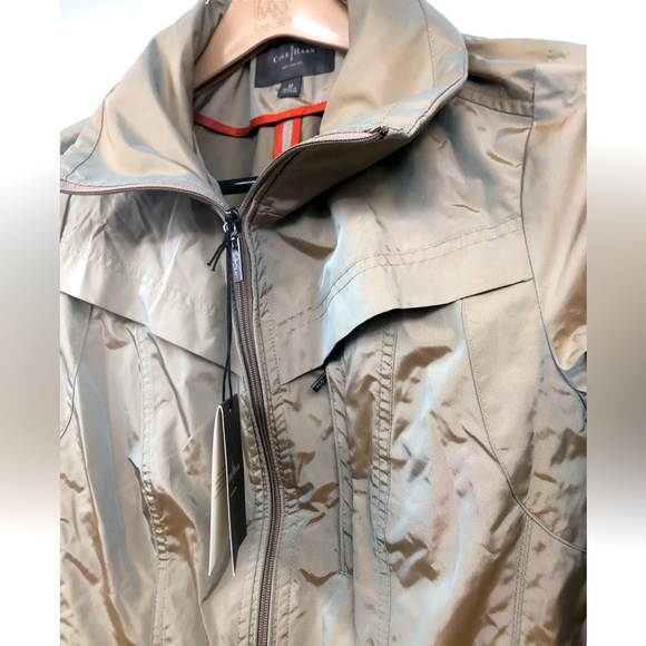 NWT Beautiful Cole Hahn trench rain wind coat. Copper - gold color true to size. - Picture 2 of 7